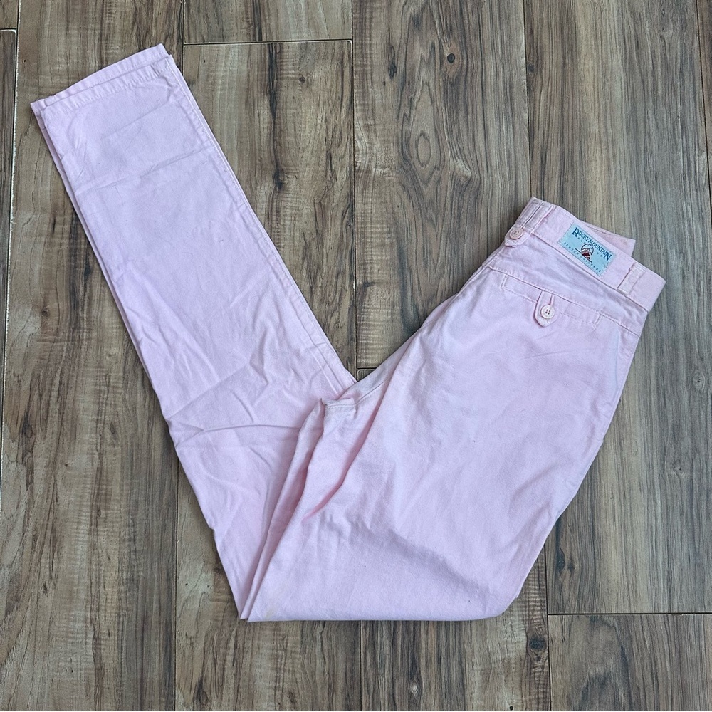 Vintage Rocky Mountains Pastel Pink Women's Straight Leg Pants/Jeans Size: 24x35